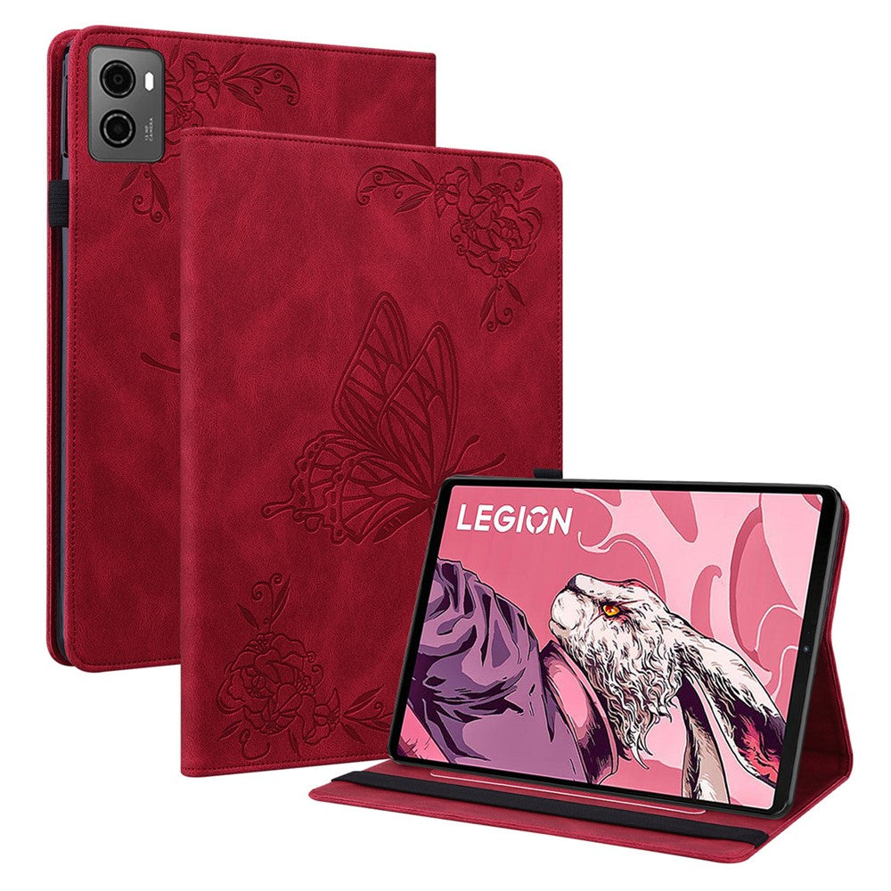 For Lenovo Legion Y700 (2023) / Tab Gen 2 Case PU Leather Imprinted Card Holder Stand Tablet Cover