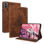 For Lenovo Legion Y700 (2023) / Tab Gen 2 Case PU Leather Imprinted Card Holder Stand Tablet Cover