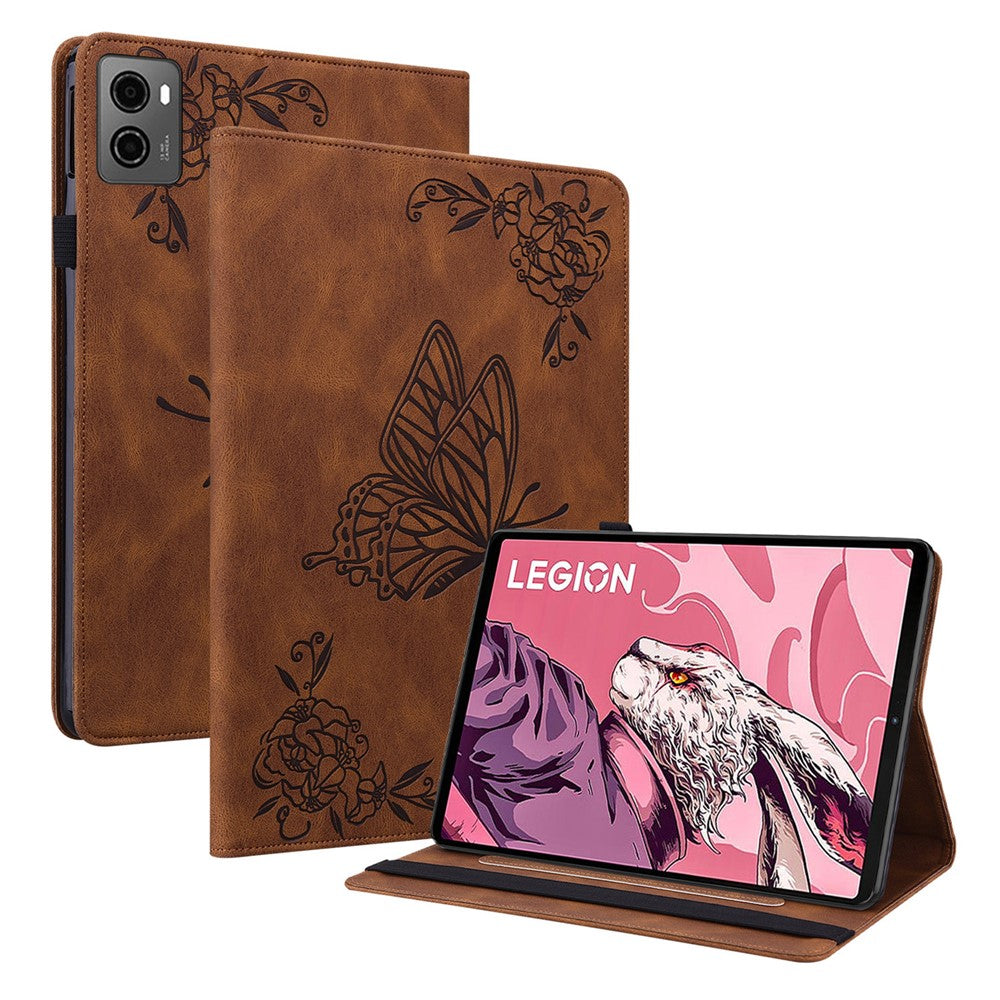 For Lenovo Legion Y700 (2023) / Tab Gen 2 Case PU Leather Imprinted Card Holder Stand Tablet Cover