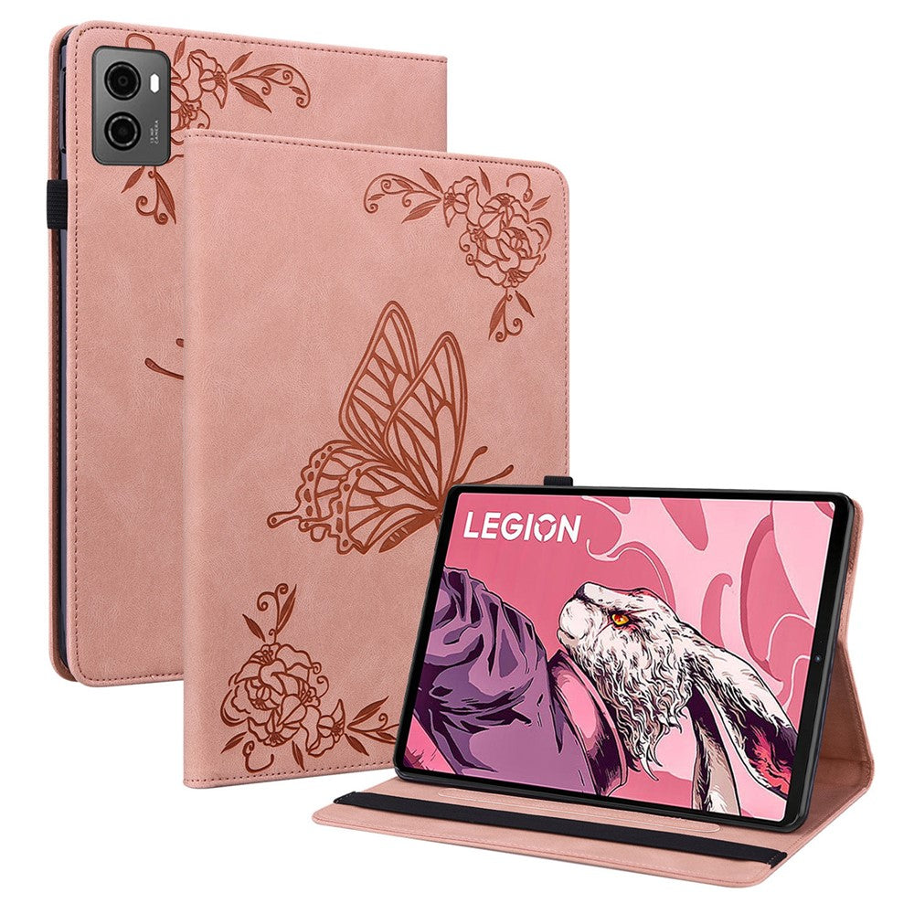 For Lenovo Legion Y700 (2023) / Tab Gen 2 Case PU Leather Imprinted Card Holder Stand Tablet Cover