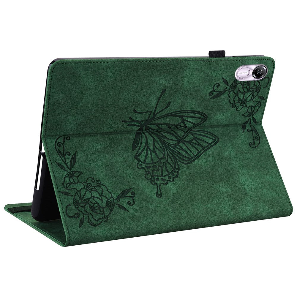 For Honor Pad X8 Pro / Pad X9 Leather Cover Imprinted Flip Stand Card Holder Tablet Case