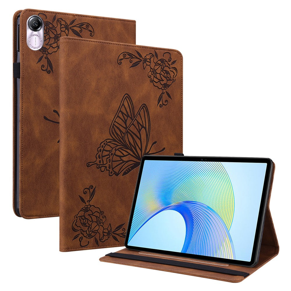 For Honor Pad X8 Pro / Pad X9 Leather Cover Imprinted Flip Stand Card Holder Tablet Case