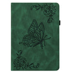 For Lenovo Tab P12 Case Butterfly Flower Imprinted PU Leather Stand Tablet Cover
