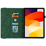 For Xiaomi Redmi Pad SE Case PU Leather Card Holder Imprinted Stand Tablet Cover