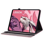 For Lenovo Legion Y700 (2023) / Tab Gen 2 Leather Case Butterfly Rose Imprint Card Slots Tablet Cover