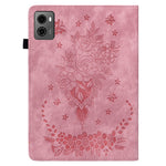 For Lenovo Legion Y700 (2023) / Tab Gen 2 Leather Case Butterfly Rose Imprint Card Slots Tablet Cover