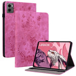 For Lenovo Legion Y700 (2023) / Tab Gen 2 Leather Case Butterfly Rose Imprint Card Slots Tablet Cover