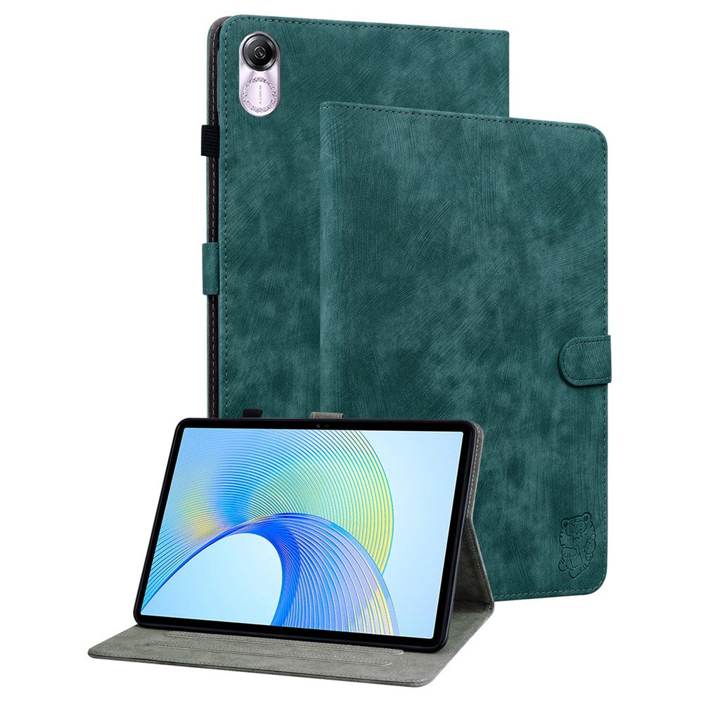 Til Honor Pad X8 Pro / Pad X9 Etui Sødt Tigerpræget PU Læder Stand Tablet Cover