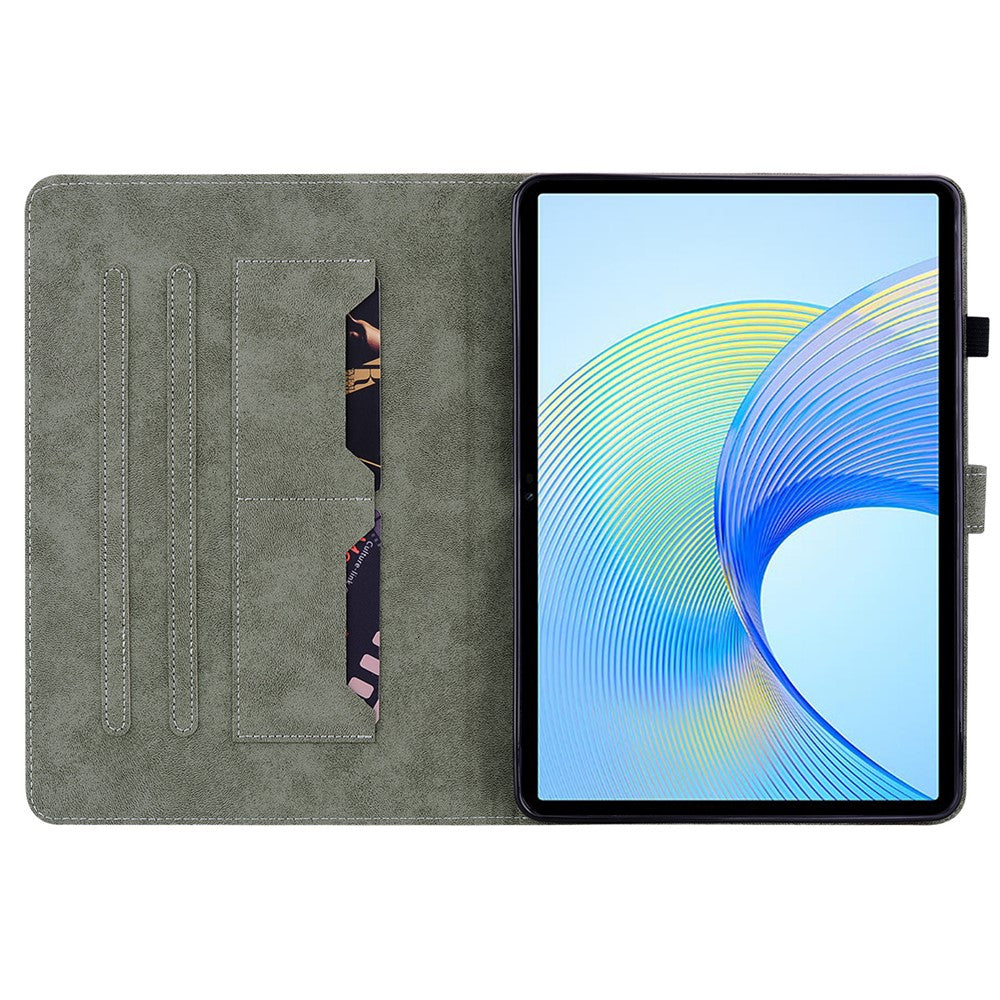 Til Honor Pad X8 Pro / Pad X9 Etui Sødt Tigerpræget PU Læder Stand Tablet Cover