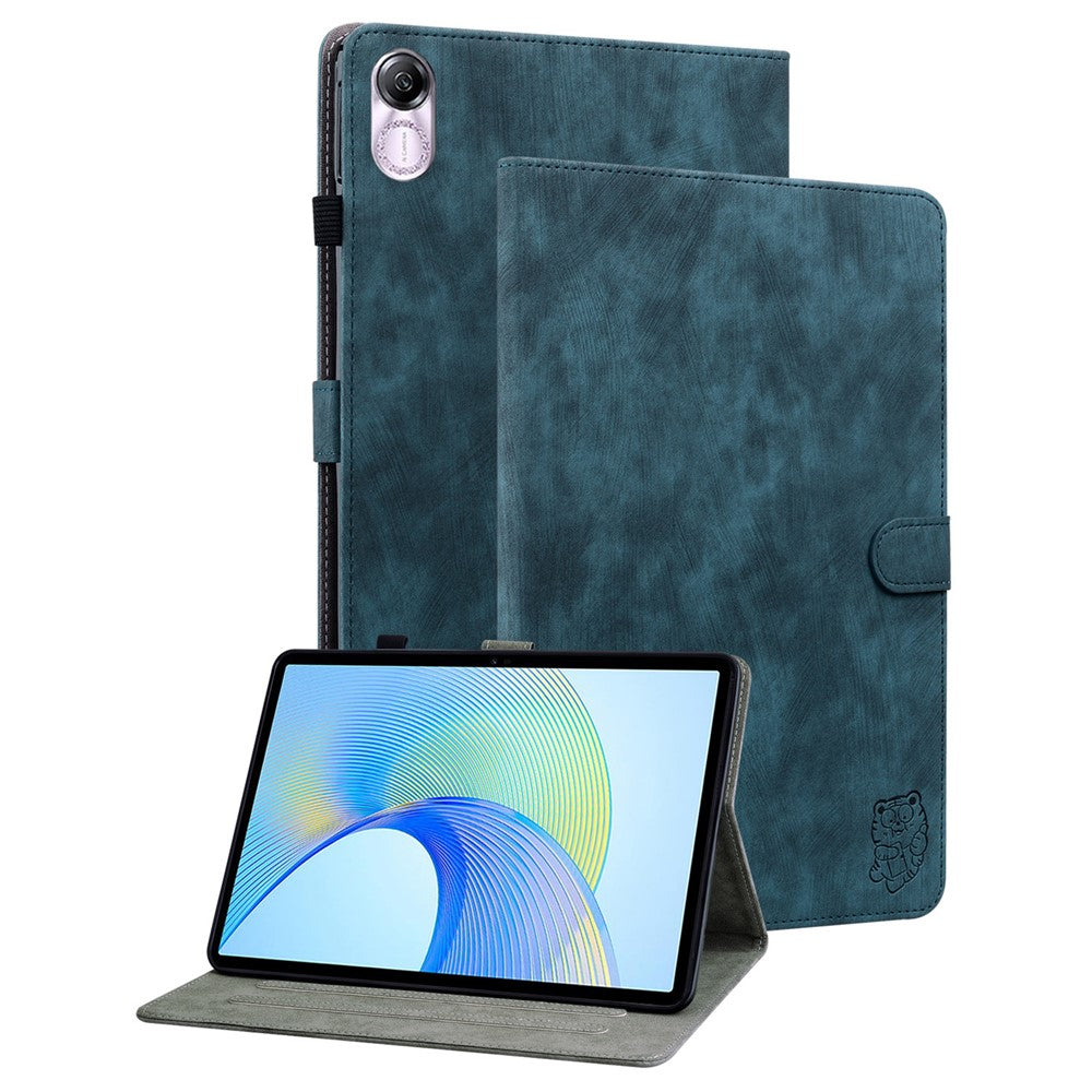Til Honor Pad X8 Pro / Pad X9 Etui Sødt Tigerpræget PU Læder Stand Tablet Cover