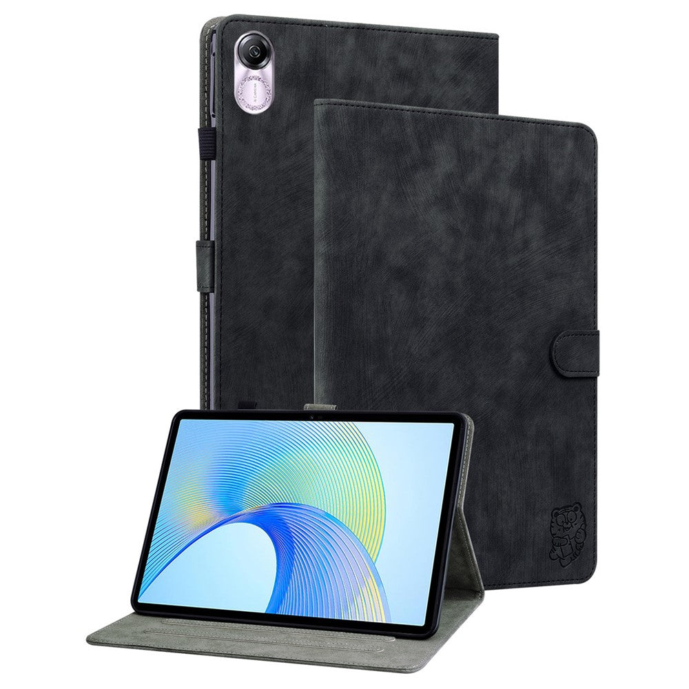 Til Honor Pad X8 Pro / Pad X9 Etui Sødt Tigerpræget PU Læder Stand Tablet Cover