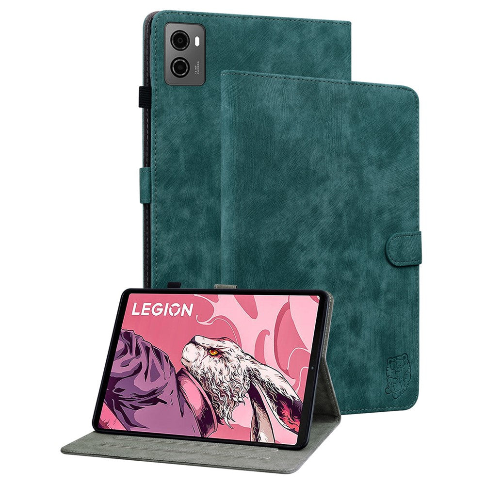 For Lenovo Legion Y700 (2023) / Tab Gen 2 Cover Imprinted Stand PU Leather Card Holder Tablet Case
