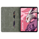 For Lenovo Legion Y700 (2023) / Tab Gen 2 Cover Imprinted Stand PU Leather Card Holder Tablet Case