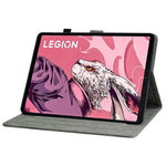 For Lenovo Legion Y700 (2023) / Tab Gen 2 Cover Imprinted Stand PU Leather Card Holder Tablet Case