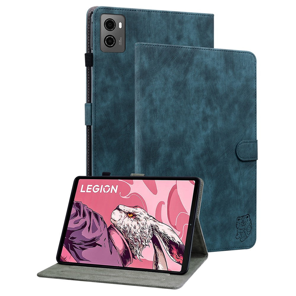 For Lenovo Legion Y700 (2023) / Tab Gen 2 Cover Imprinted Stand PU Leather Card Holder Tablet Case