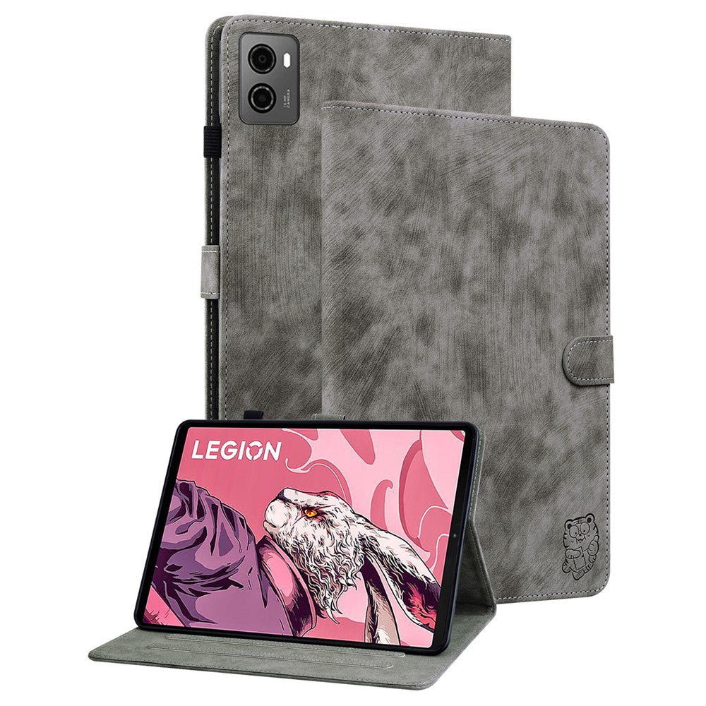 For Lenovo Legion Y700 (2023) / Tab Gen 2 Cover Imprinted Stand PU Leather Card Holder Tablet Case