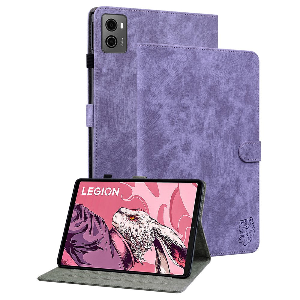 For Lenovo Legion Y700 (2023) / Tab Gen 2 Cover Imprinted Stand PU Leather Card Holder Tablet Case