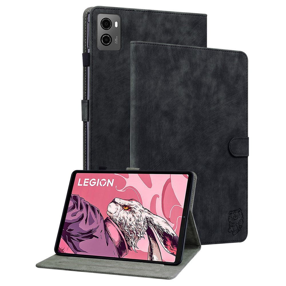 For Lenovo Legion Y700 (2023) / Tab Gen 2 Cover Imprinted Stand PU Leather Card Holder Tablet Case