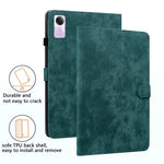 For Xiaomi Redmi Pad SE Cover Cute Tiger Imprint Leather Tablet Case with Card Slots