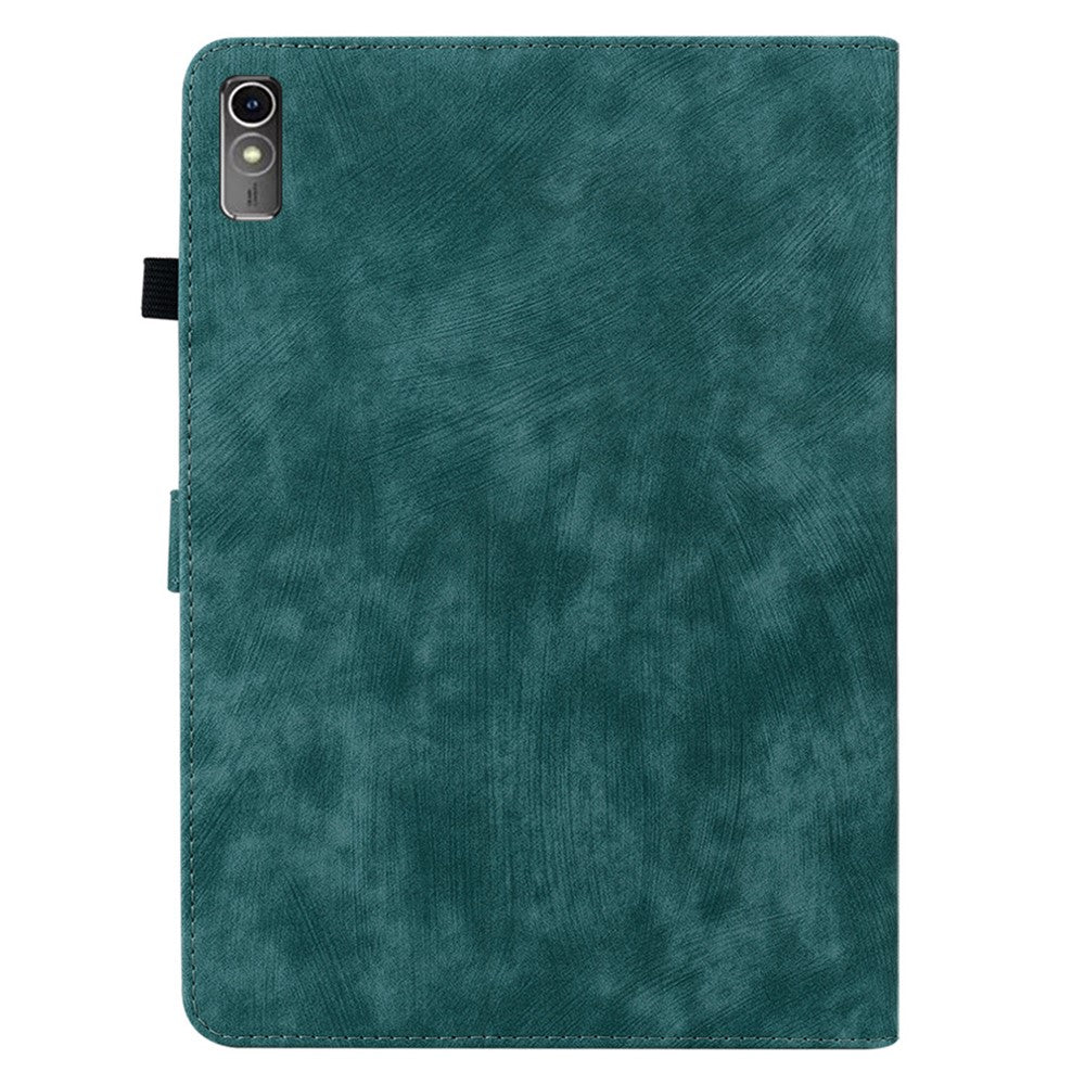 For Lenovo Tab M10 5G Anti-drop Case Imprinted PU Leather Card Holder Tablet Cover