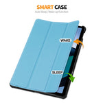 ENKAY HAT PRINCE For Xiaomi Redmi Pad SE Auto Sleep / Wake Cover PU Leather + PC Trifold Stand Tablet Case