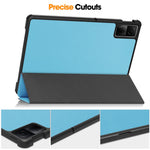 ENKAY HAT PRINCE For Xiaomi Redmi Pad SE Auto Sleep / Wake Cover PU Leather + PC Trifold Stand Tablet Case
