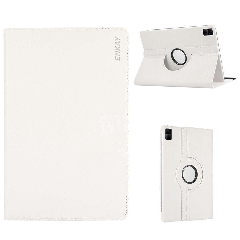 ENKAY HAT PRINCE For Xiaomi Redmi Pad SE Rotary Stand Cover Auto Sleep / Wake PU Leather+PC Tablet Case