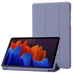 Til Samsung Galaxy Tab S9 Cover Ridsefast PU+ Silikone Tredelt Stativ Tablet Cover