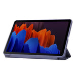 Til Samsung Galaxy Tab S9 Cover Ridsefast PU+ Silikone Tredelt Stativ Tablet Cover