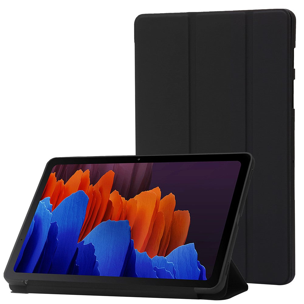 Til Samsung Galaxy Tab S9 Cover Ridsefast PU+ Silikone Tredelt Stativ Tablet Cover