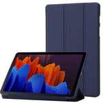 Til Samsung Galaxy Tab S9 Cover Ridsefast PU+ Silikone Tredelt Stativ Tablet Cover