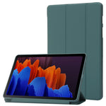 Til Samsung Galaxy Tab S9 Cover Ridsefast PU+ Silikone Tredelt Stativ Tablet Cover