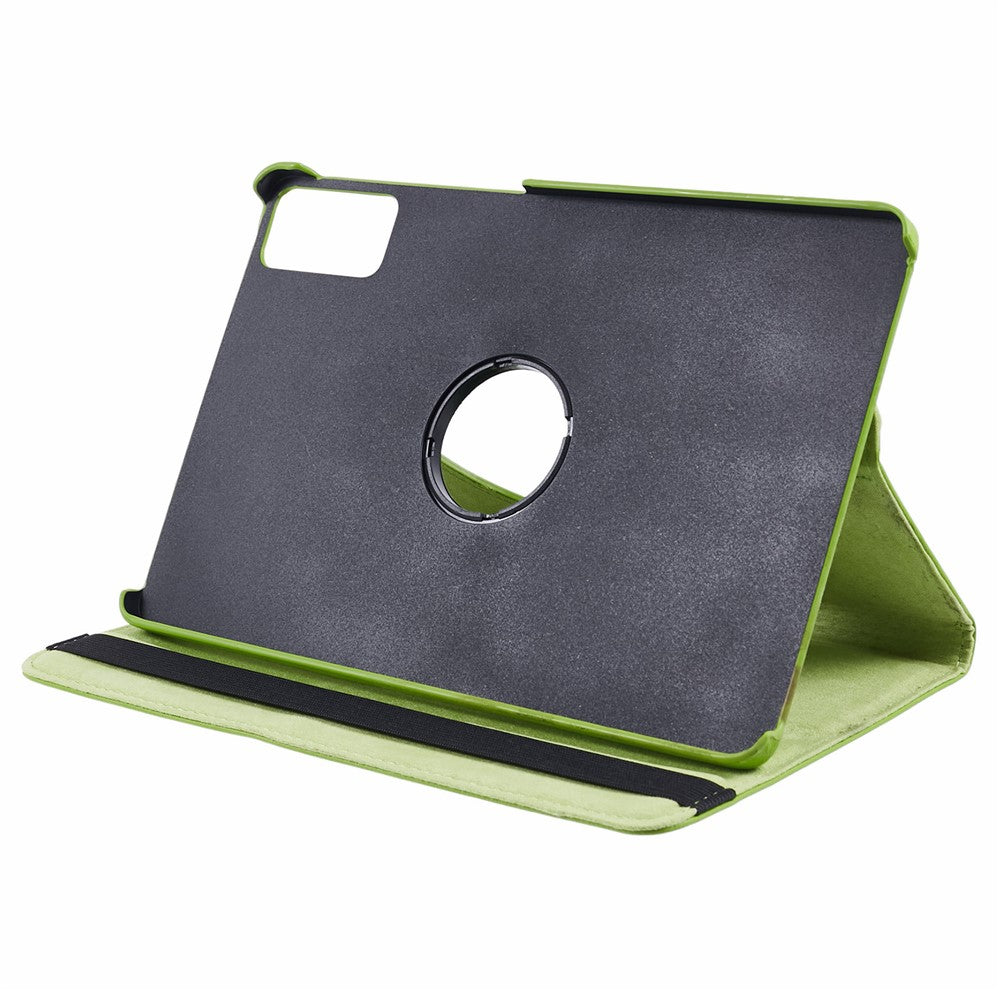 For Xiaomi Redmi Pad SE Case Litchi Texture PU Leather Protective Tablet Cover with Elastic Band