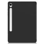 Til Samsung Galaxy Tab S10 FE / S9 FE læder etui med tredobbelt stativ og penneholder tablet cover