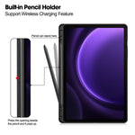 For Samsung Galaxy Tab S10 FE / S9 FE Leather Business Folio Cover Smart Tablet Case with Card Holder
