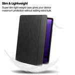 For Samsung Galaxy Tab S10 FE / S9 FE Leather Business Folio Cover Smart Tablet Case with Card Holder