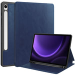 For Samsung Galaxy Tab S10 FE / S9 FE Leather Business Folio Cover Smart Tablet Case with Card Holder