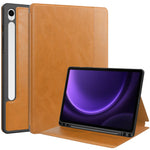 For Samsung Galaxy Tab S10 FE / S9 FE Leather Business Folio Cover Smart Tablet Case with Card Holder