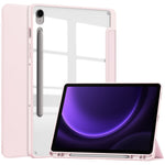 Til Samsung Galaxy Tab S10 FE / S9 FE Tablet Etui Læder+TPU+Akryl Stativ Cover med Penneholder