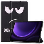 Til Samsung Galaxy Tab S10 FE / S9 FE etui med mønstertryk, tredelt stativ, tabletcover