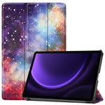 Til Samsung Galaxy Tab S10 FE / S9 FE etui med mønstertryk, tredelt stativ, tabletcover