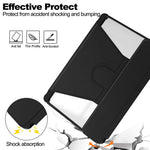 For Samsung Galaxy Tab S10 FE / S9 FE Case Leather+Acrylic Stand Tablet Cover (Without Keyboard)