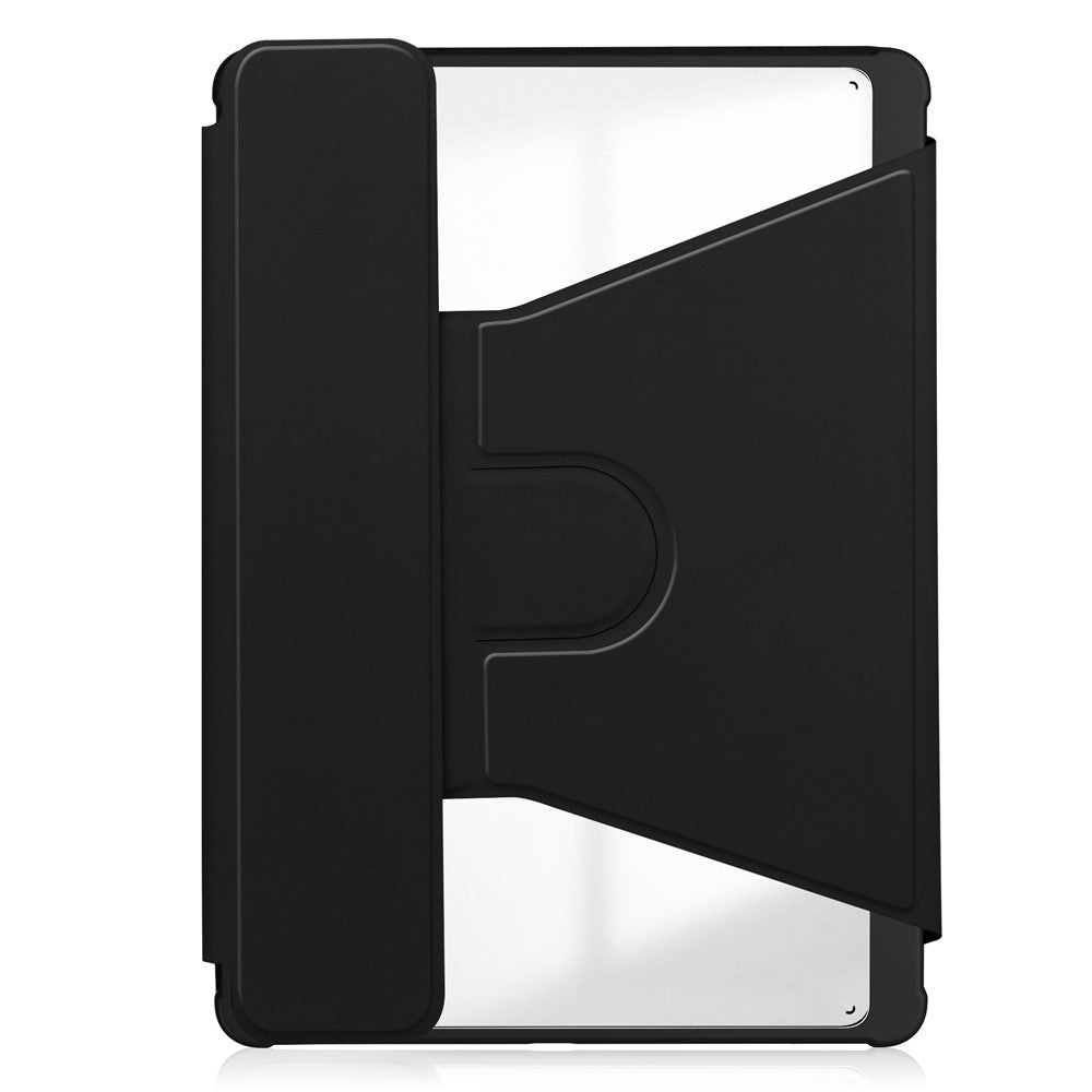 For Samsung Galaxy Tab S10 FE / S9 FE Case Leather+Acrylic Stand Tablet Cover (Without Keyboard)