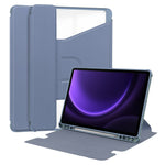 For Samsung Galaxy Tab S10 FE / S9 FE Case Leather+Acrylic Stand Tablet Cover (Without Keyboard)