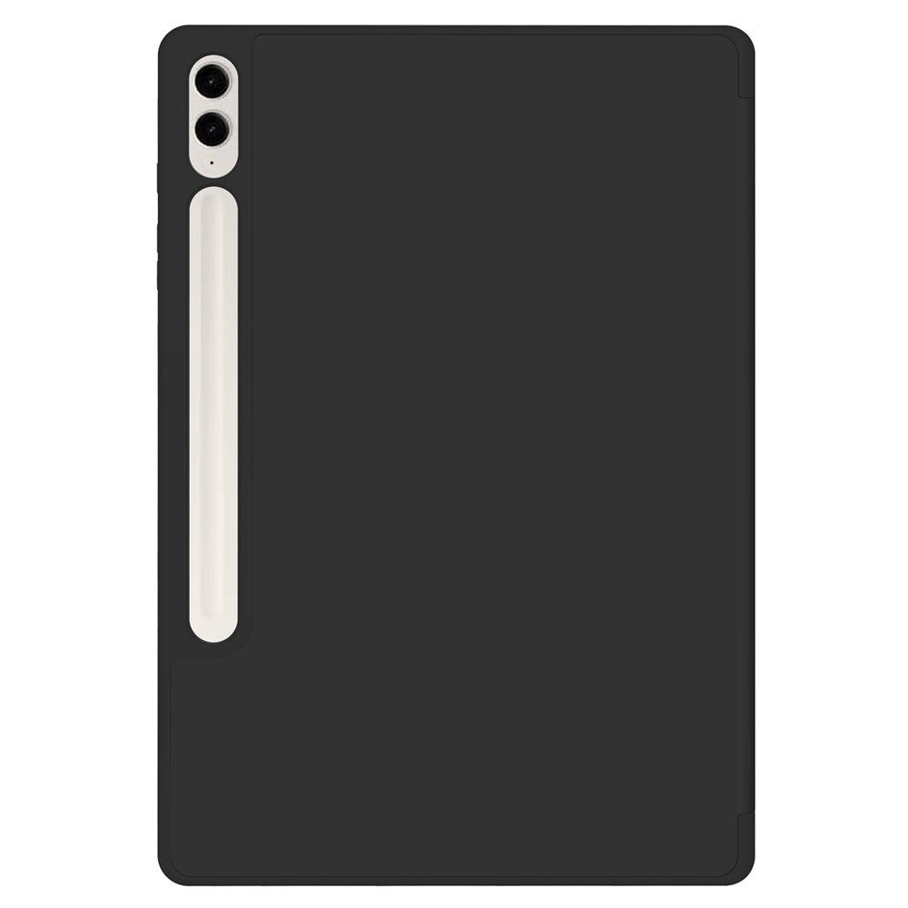 For Samsung Galaxy Tab S9 FE+ Case Tri-fold Stand Pen Slot Tablet Leather Cover