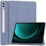 For Samsung Galaxy Tab S9 FE+ Case Tri-fold Stand Pen Slot Tablet Leather Cover