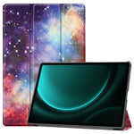 Til Samsung Galaxy Tab S9 FE+ Cover Tri-fold Stativ PU Læder Tablet Cover