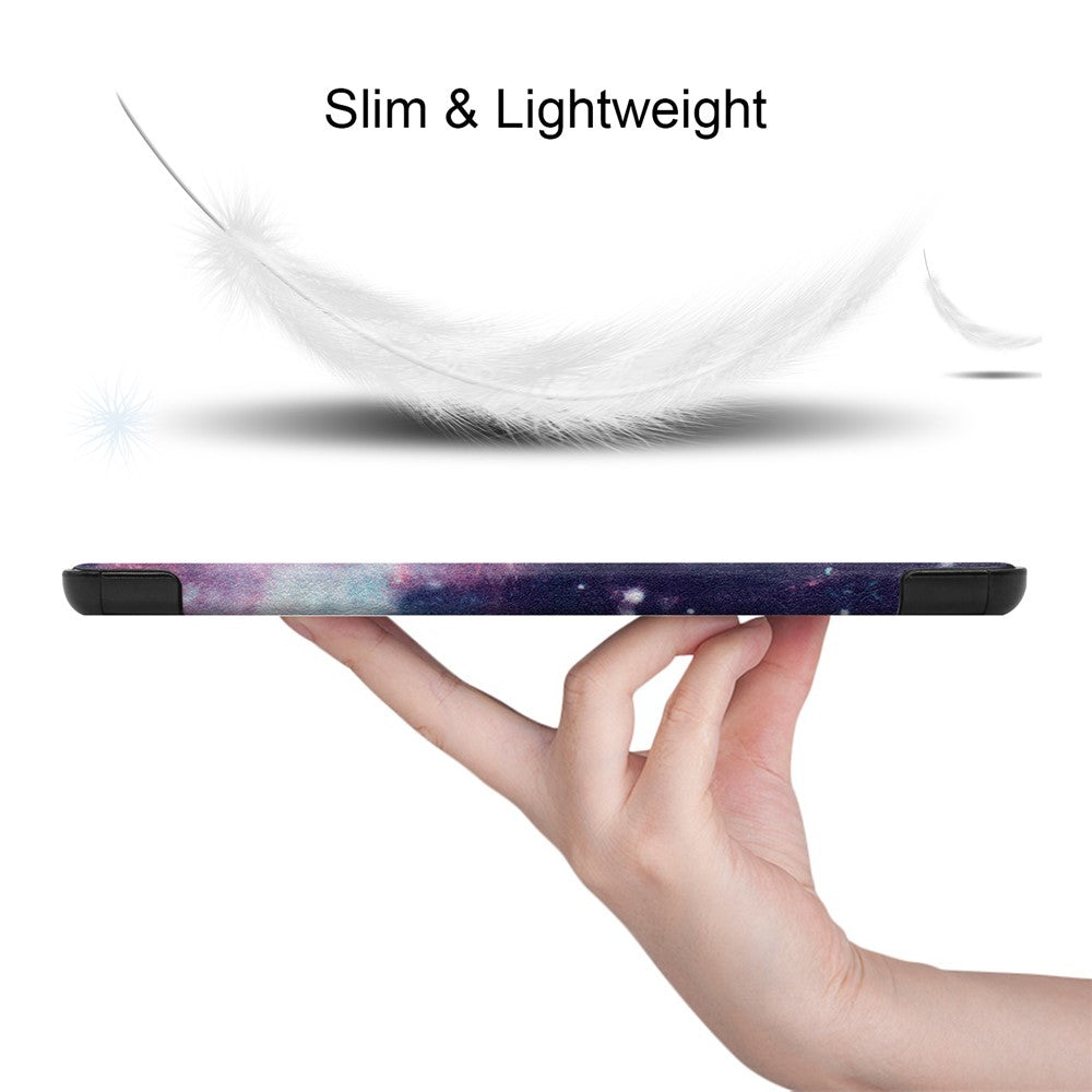 Til Samsung Galaxy Tab S9 FE+ Cover Tri-fold Stativ PU Læder Tablet Cover