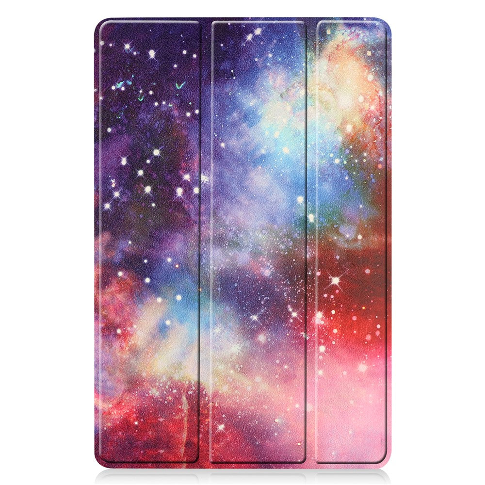 Til Samsung Galaxy Tab S9 FE+ Cover Tri-fold Stativ PU Læder Tablet Cover