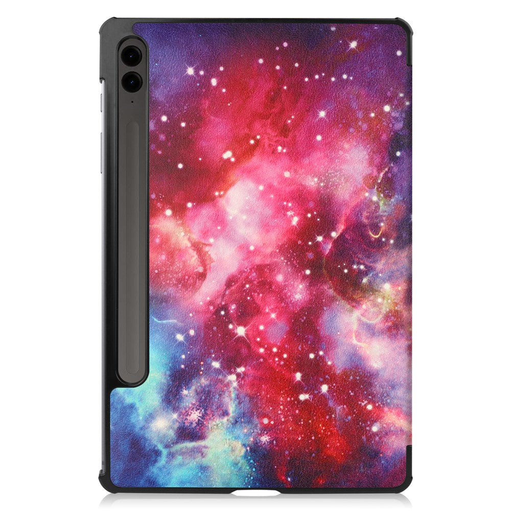 Til Samsung Galaxy Tab S9 FE+ Cover Tri-fold Stativ PU Læder Tablet Cover